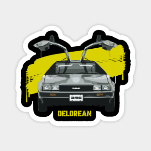 Delorean Classic Car Magnet