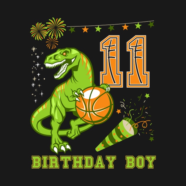 I'm 11 Basketball Theme Birthday Party Celebration 11th by OHC t-shirt