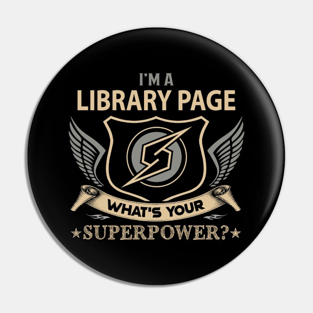 Library Page T Shirt - Superpower Gift Item Tee Pin by Cosimiaart