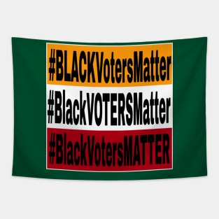 Black Voters Matter - Tri-Color - Double-sided Tapestry