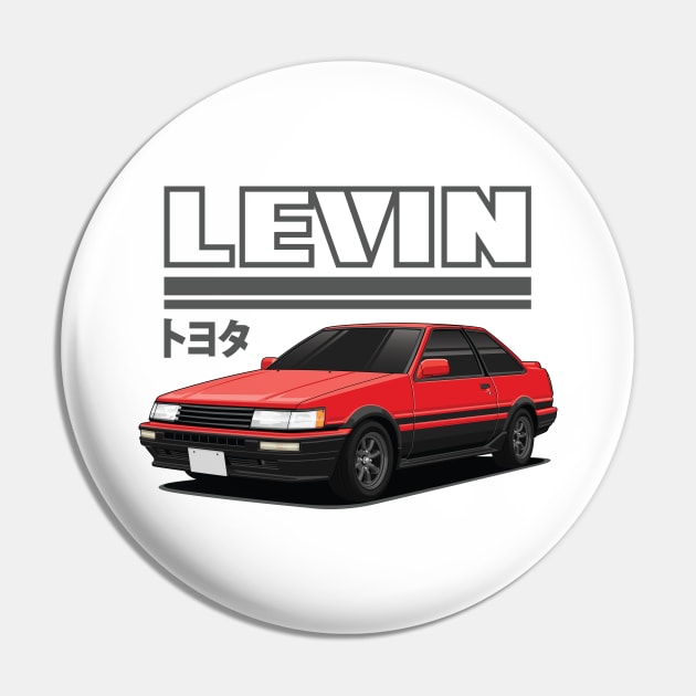 Toyota AE86 Levin Pin by squealtires