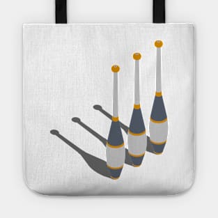 Minimal Juggling Props Clubs - Tshirt Tote