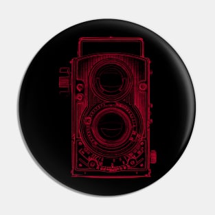 Vintage Twin-Lens Reflex Camera Pin