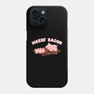 Funny Pigs Making Bacon Tee Nice Pork Breakfast Women Phone Case