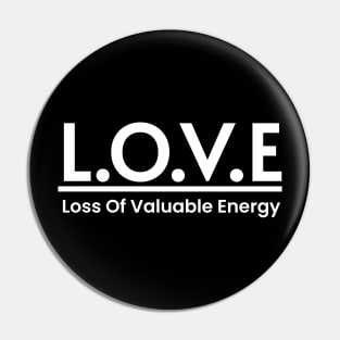 LOVE Meaning Minimalist Design Pin