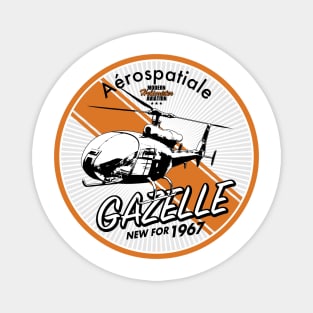 Gazelle Helicopter Magnet