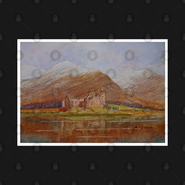 Kilchurn Castle - Watercolour by pops