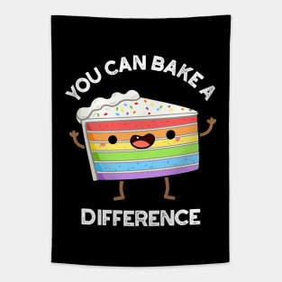 You Can Bake A Difference Funny Cake Puns Tapestry