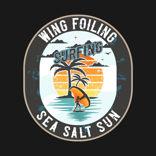WING FOILING SURFING SEA SALT SUN by HomeCoquette