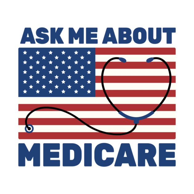 Ask Me About Medicare Health Insurance Sales Agent usa Flag by ANbesClothing