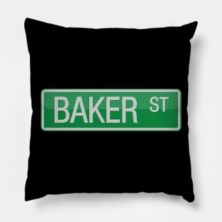 Baker Street Road Sign Pillow