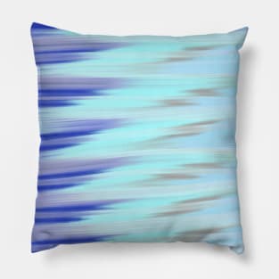 Light and Dark Blue Blurry Transparent Abstract Pattern, made by EndlessEmporium Pillow