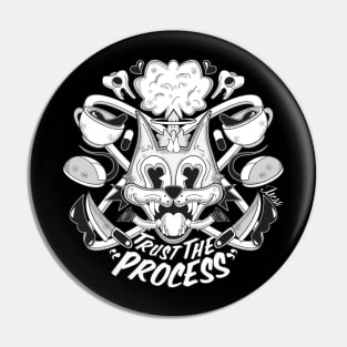 "Trust The Process" Black Shirt Pin