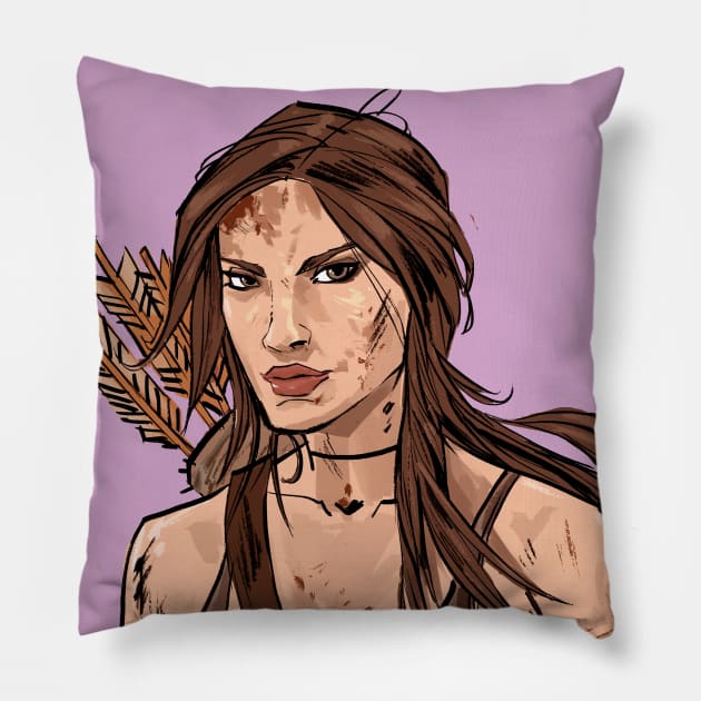 Lara Croft Pillow by markodjeska