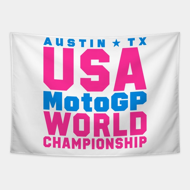 USA Moto gp Tapestry by Oonamin