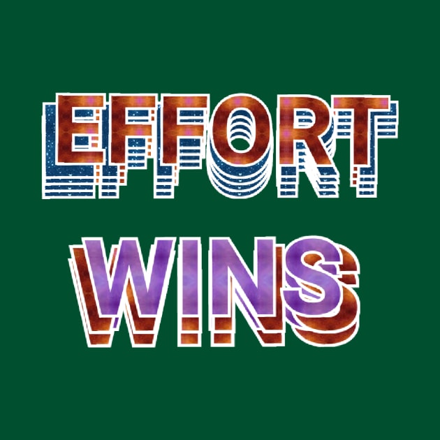 effort wins text art designs. by Dilhani