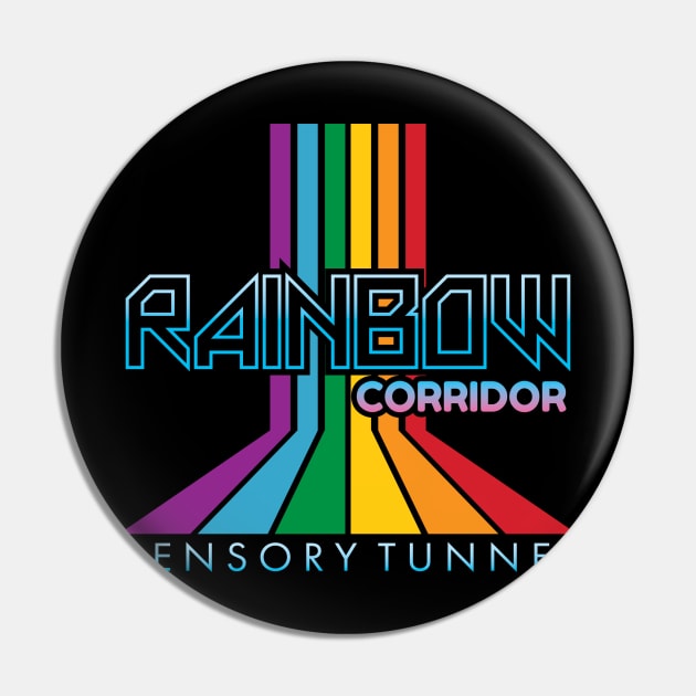 Rainbow Corridor Sensory Tunnel Pin by DeepDiveThreads