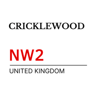 Postcode Cricklewood NW2 United Kingdom T-Shirt