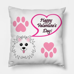 Happy Valentines Day Pattern Pillow