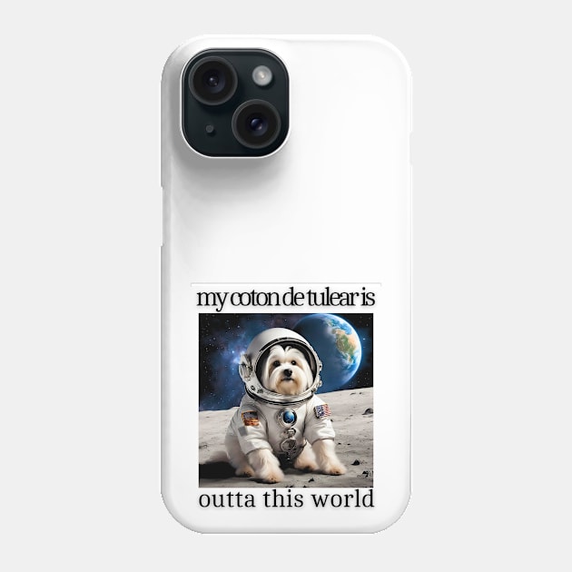 Outta This World Coton de Tulear Phone Case by Doodle and Things