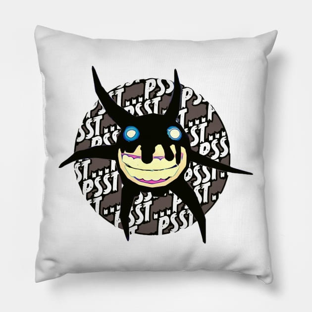 Psst… Its Screech - Roblox Doors Pillow by Atomic City Art