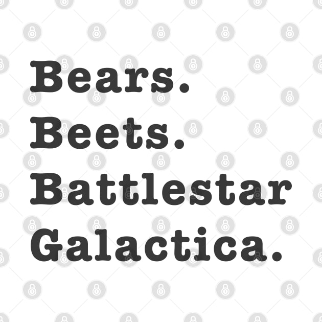 Bears Beets Battlestar Galactica by Jumpy