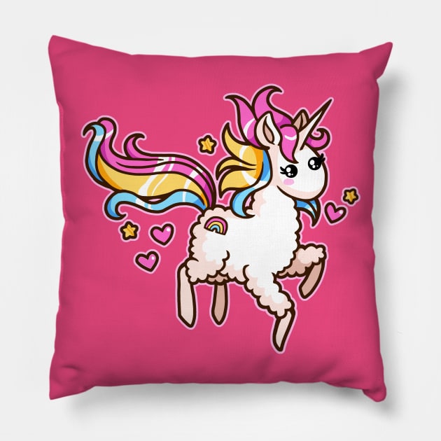 The Majestic Llamacorn Pillow by yampuff