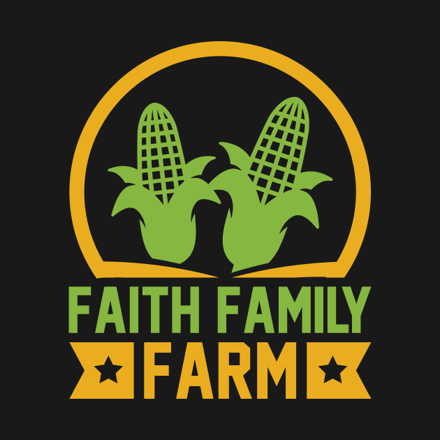 Faith family farm T Shirt For Women Men by Pretr=ty