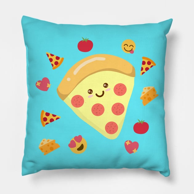Pizza Feels Pillow by AnishaCreations