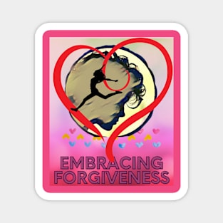 Embracing Forgiveness (heart silhouette) Magnet