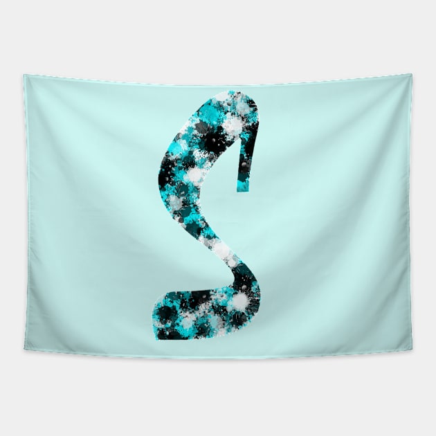 Paint Splash Letter S Tapestry by Hip Scarves and Bangles