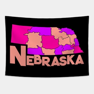 USA state: Nebraska Tapestry