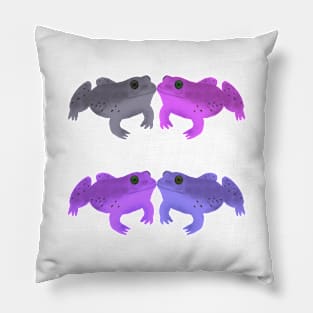 Bullfrog Buddies (Amethyst) Pillow