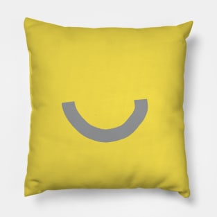 Ultimate Gray Happy Smile Face Pillow