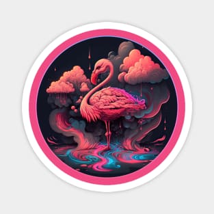 Pink Flamingo Magnet