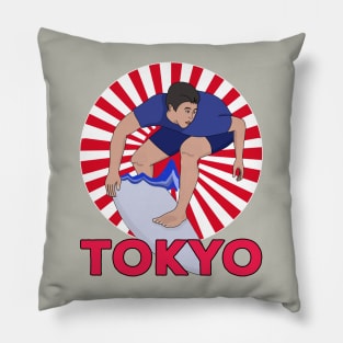 Surfing tokyo Pillow