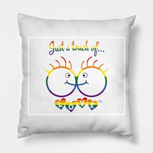 Just A Touch of LOVE - LGBTQIA+ Males - Horizontal - Front Pillow