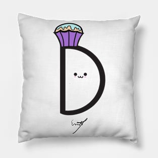 Alphabet letter T-shirt Pillow