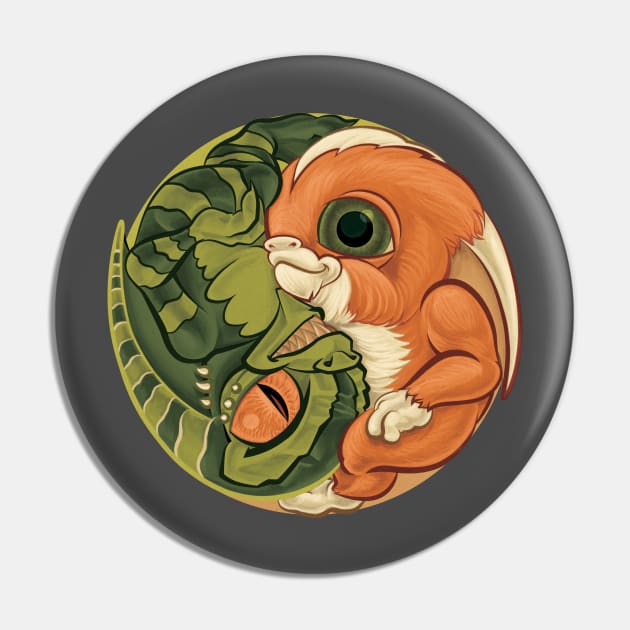 Gremlin Mogwai yin yang Pin by majanation