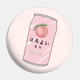 Korean Peach Suntory Soft Drink Pin