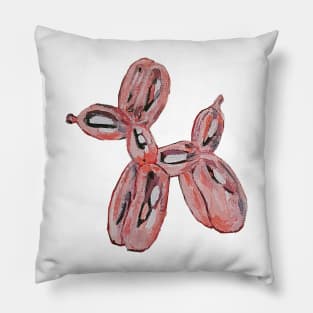 Rose Gold Balloon Dog Pillow