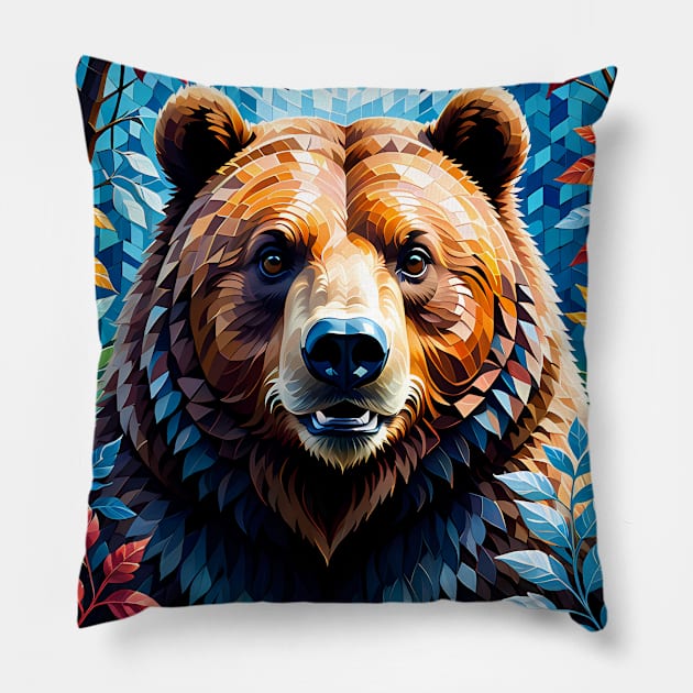 GRIZZLY HOME DECOR Pillow by vibrain