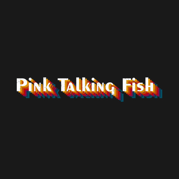 retro vintage Pink Talking Fish by TulenTelan