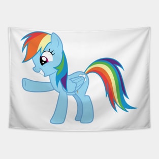 Rainbow Dash hoof bump Tapestry