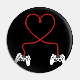 Game Lover Valentines Day Pin