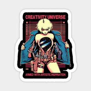 Creativity Universe, armed with artistic inspiration Magnet