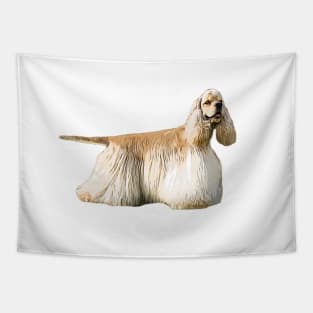 American Cocker Spaniel Golden Beauty Tapestry