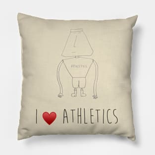 I Love Athletics Pillow