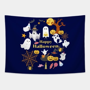 Halloween Face Mask, Haloween ghost Face Mask for Kids. Tapestry