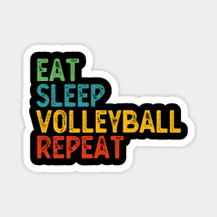 EAT SLEEP VOLLEYBALL REPEAT funny vintage retro Magnet